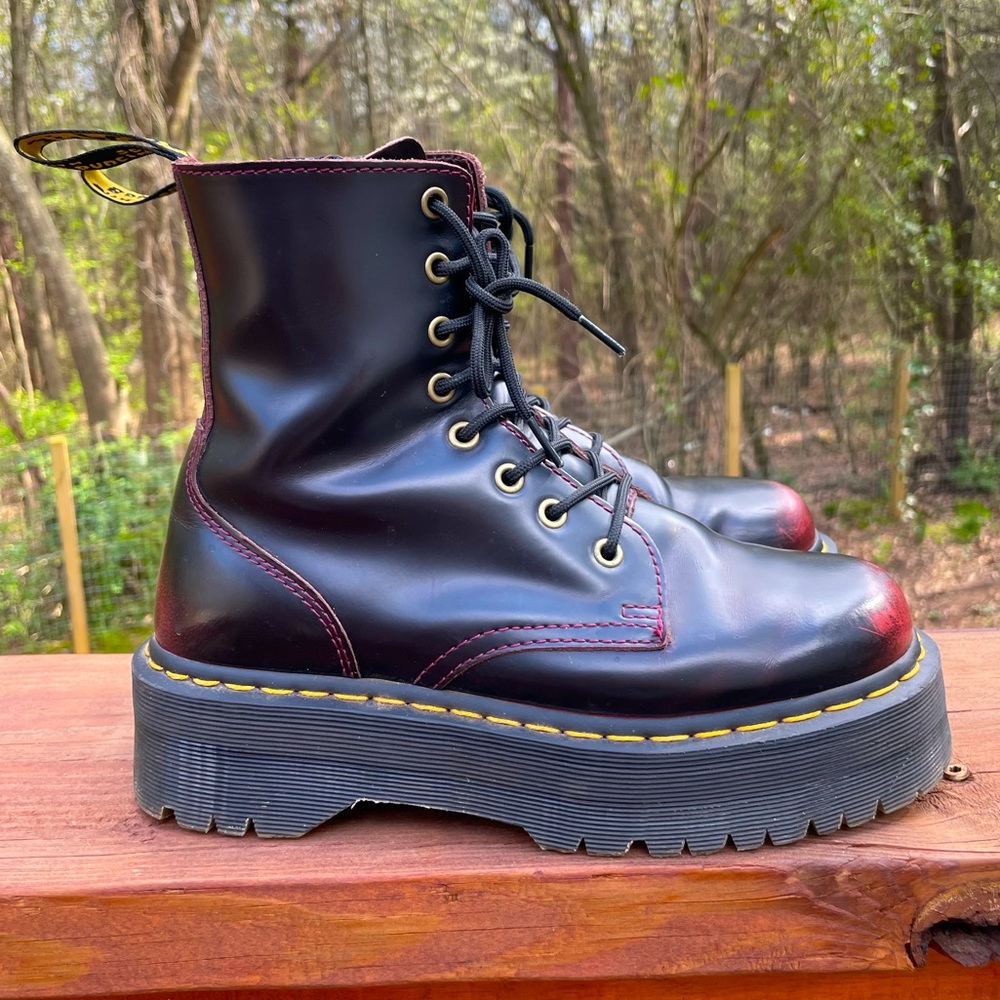 Dr Martens Leather Platform Jadon Boot